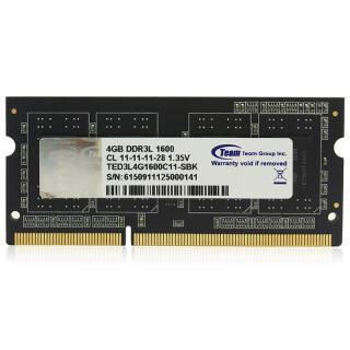 ʮTeam ͵ѹ DDR3 1600 ʼǱڴ 4G