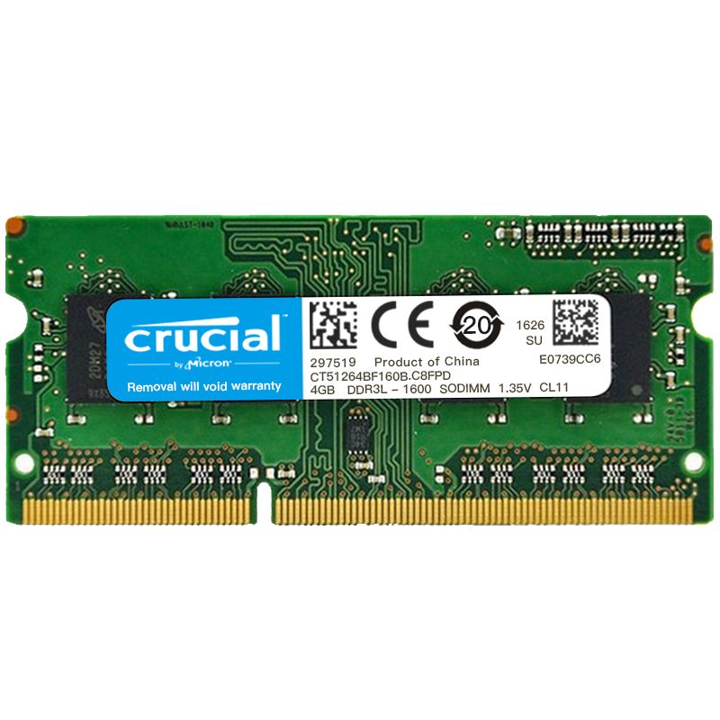 CRUCIAL Ӣ DDR3L 1600 4G ʼǱ͵ѹڴ88Ԫ