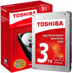 40㣺 TOSHIBA ֥ P300ϵ 7200ת 64M SATA3 ̨ʽеӲ 3TB 489Ԫ