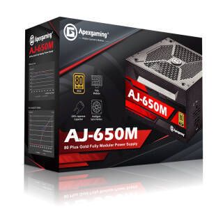 Apexgaming ȵ羺 AJ-650M 650W ȫģԴ80PLUSƣ  ȯ414Ԫ