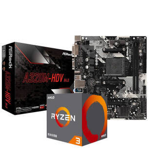 棨ASRock A320M-HDV  + AMD  Ryzen 3 2200G  Uװ