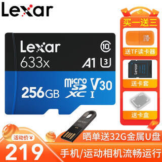 Lexar ׿ɳ 633x MicroSDXC A1 UHS-I U3 洢 256GB