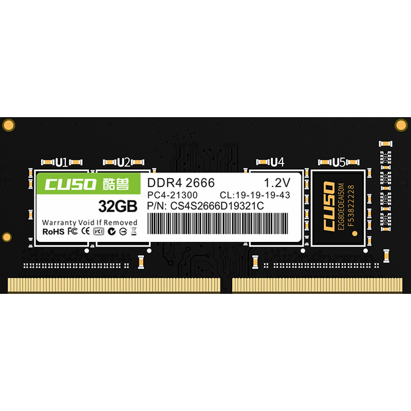 CUSO  DDR4 2666MHz ʼǱڴ  ɫ 32GB