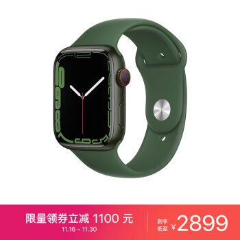 Apple 苹果 Watch Series 7 智能手表 GPS + 蜂窝款 45mm2899元包邮（需用券）