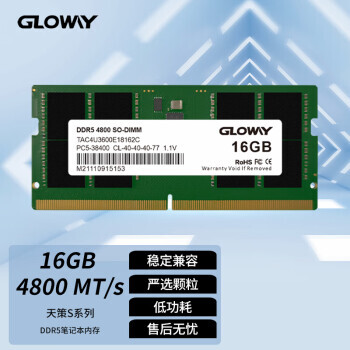 GLOWAY  Sϵ DDR5 4800 ʼǱڴ 16GB
