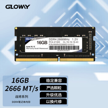 GLOWAY  ս DDR4 2666MHz ʼǱڴ  ɫ 16GB