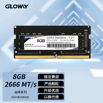 GLOWAY  սϵ DDR4 2666MHz ʼǱڴ 8GB109Ԫ