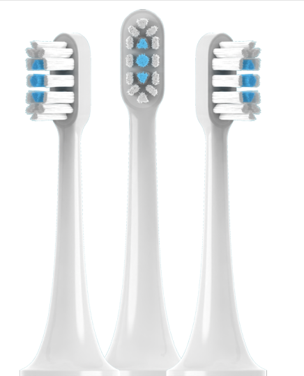 MI 小米 电动牙刷头T500 T300 白色三支装9.95元（需买2件，需用券）