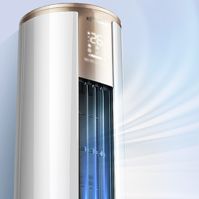 KELON 科龙 空调 3匹 新一级能效 舒适柔风 变频冷暖 圆柱立式柜机 KFR-72LW/VEA12N33券后4009元