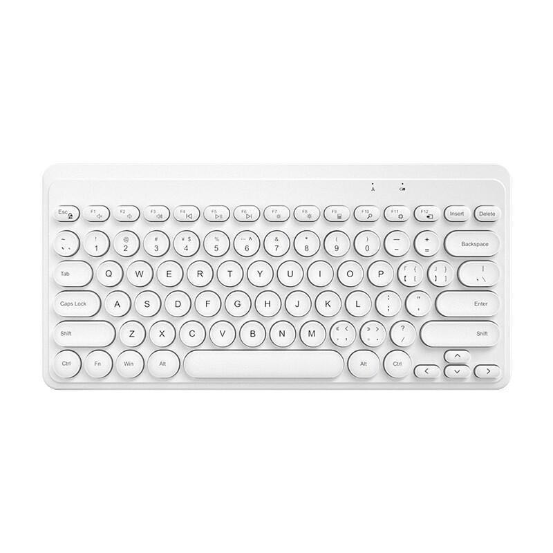 B.O.W 航世 K-610 79键 2.4G无线薄膜键盘 白色 无光37元