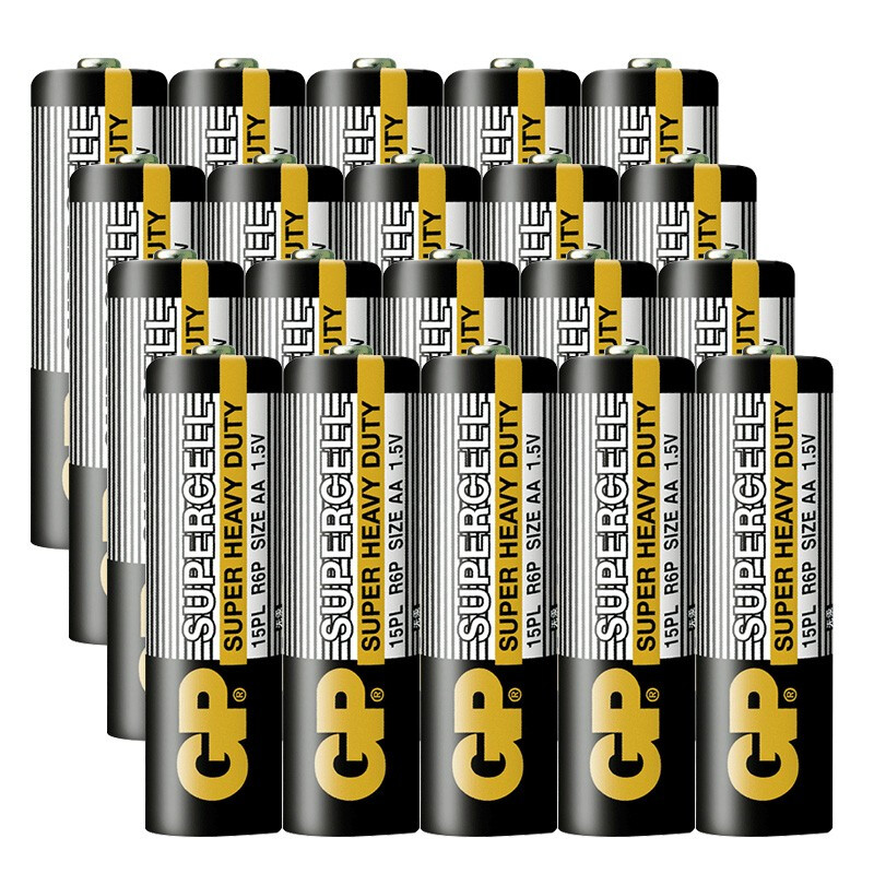 GP 超霸 5号碳性电池 1.5V 20粒装券后7.9元包邮